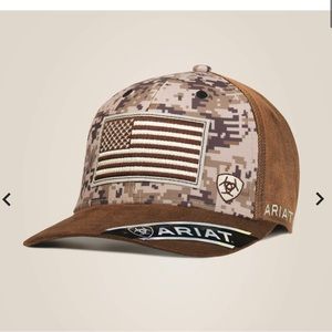 ARIAT Patriot Snapback Cap brown/camo USA flag